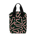 Christmas Candy Cane Pattern Print Bible Tote Bag