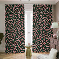 Christmas Candy Cane Pattern Print Dimout Pencil Pleat Curtains