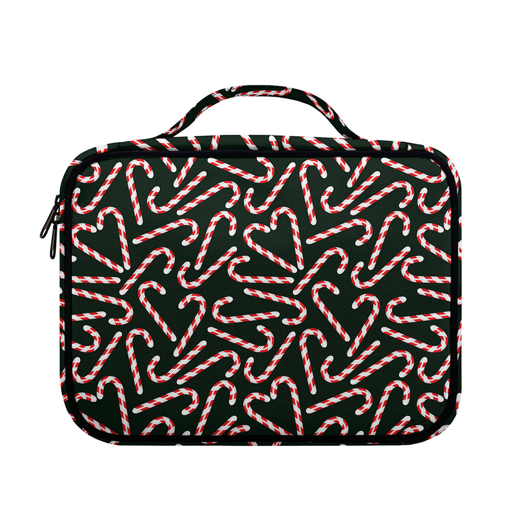 Christmas Candy Cane Pattern Print Briefcase Bible Bag