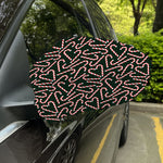 Christmas Candy Cane Pattern Print Car Side Mirror Covers