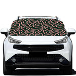 Christmas Candy Cane Pattern Print Car Windshield Snow Cover
