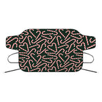 Christmas Candy Cane Pattern Print Car Windshield Snow Cover
