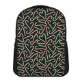 Christmas Candy Cane Pattern Print Casual Backpack