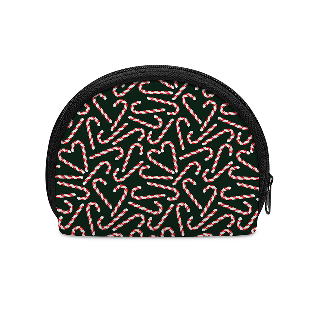 Christmas Candy Cane Pattern Print Coin Purse