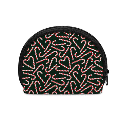 Christmas Candy Cane Pattern Print Coin Purse