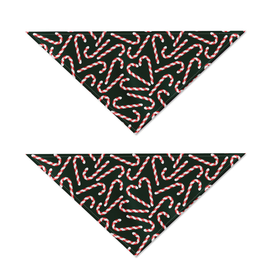 Christmas Candy Cane Pattern Print Dog Bandana