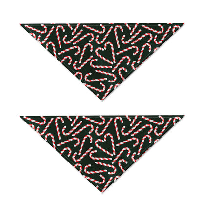 Christmas Candy Cane Pattern Print Dog Bandana