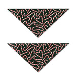 Christmas Candy Cane Pattern Print Dog Bandana