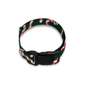 Christmas Candy Cane Pattern Print Dog Collar