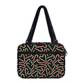 Christmas Candy Cane Pattern Print Double Strap Bible Bag