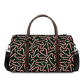 Christmas Candy Cane Pattern Print Duffel Bag