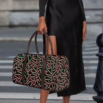Christmas Candy Cane Pattern Print Duffle Bag