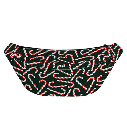 Christmas Candy Cane Pattern Print Fanny Pack