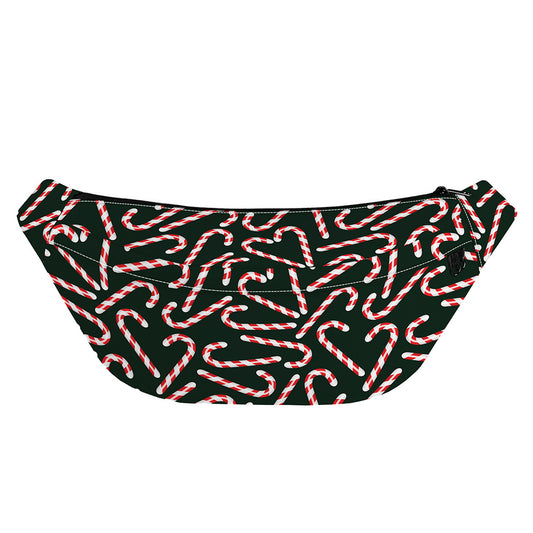 Christmas Candy Cane Pattern Print Fanny Pack