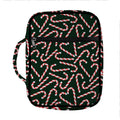 Christmas Candy Cane Pattern Print Front Pocket Bible Bag