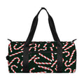 Christmas Candy Cane Pattern Print Gym Bag