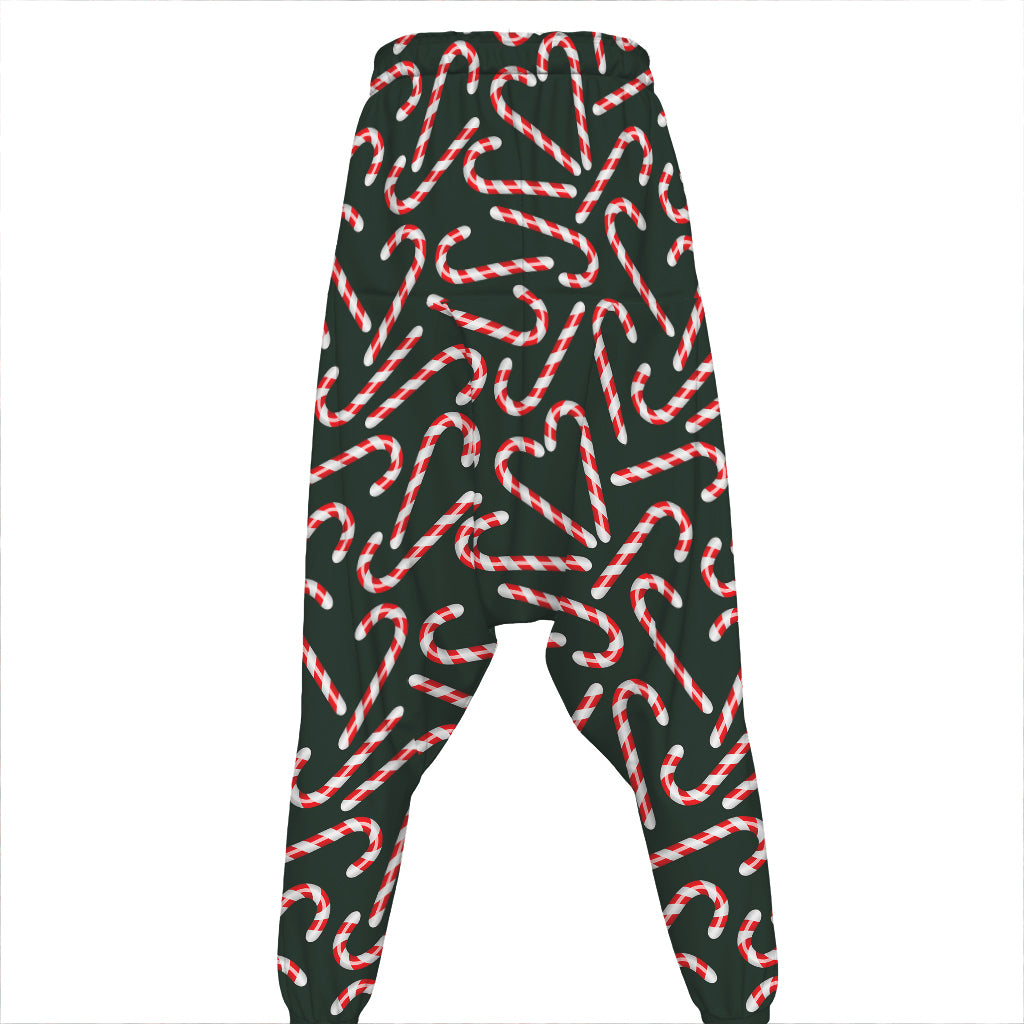 Christmas Candy Cane Pattern Print Hammer Pants