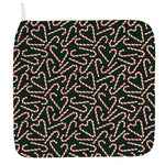 Christmas Candy Cane Pattern Print Hand Towel