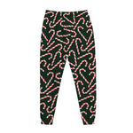 Christmas Candy Cane Pattern Print Jogger Pants