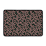 Christmas Candy Cane Pattern Print Kitchen Mat