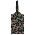 Christmas Candy Cane Pattern Print Luggage Tag