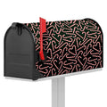Christmas Candy Cane Pattern Print Mailbox Cover