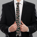 Christmas Candy Cane Pattern Print Necktie