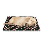 Christmas Candy Cane Pattern Print Pet Cooling Mat Cover