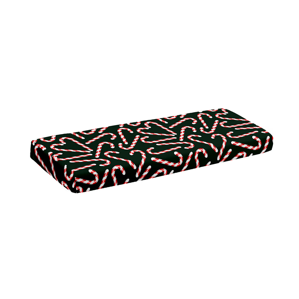 Christmas Candy Cane Pattern Print Piano Keyboard Cover