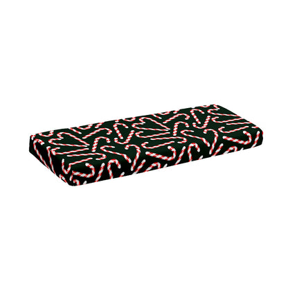 Christmas Candy Cane Pattern Print Piano Keyboard Cover