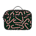 Christmas Candy Cane Pattern Print Portable Lunch Bag