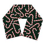 Christmas Candy Cane Pattern Print Scarf