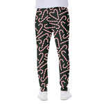 Christmas Candy Cane Pattern Print Scuba Joggers