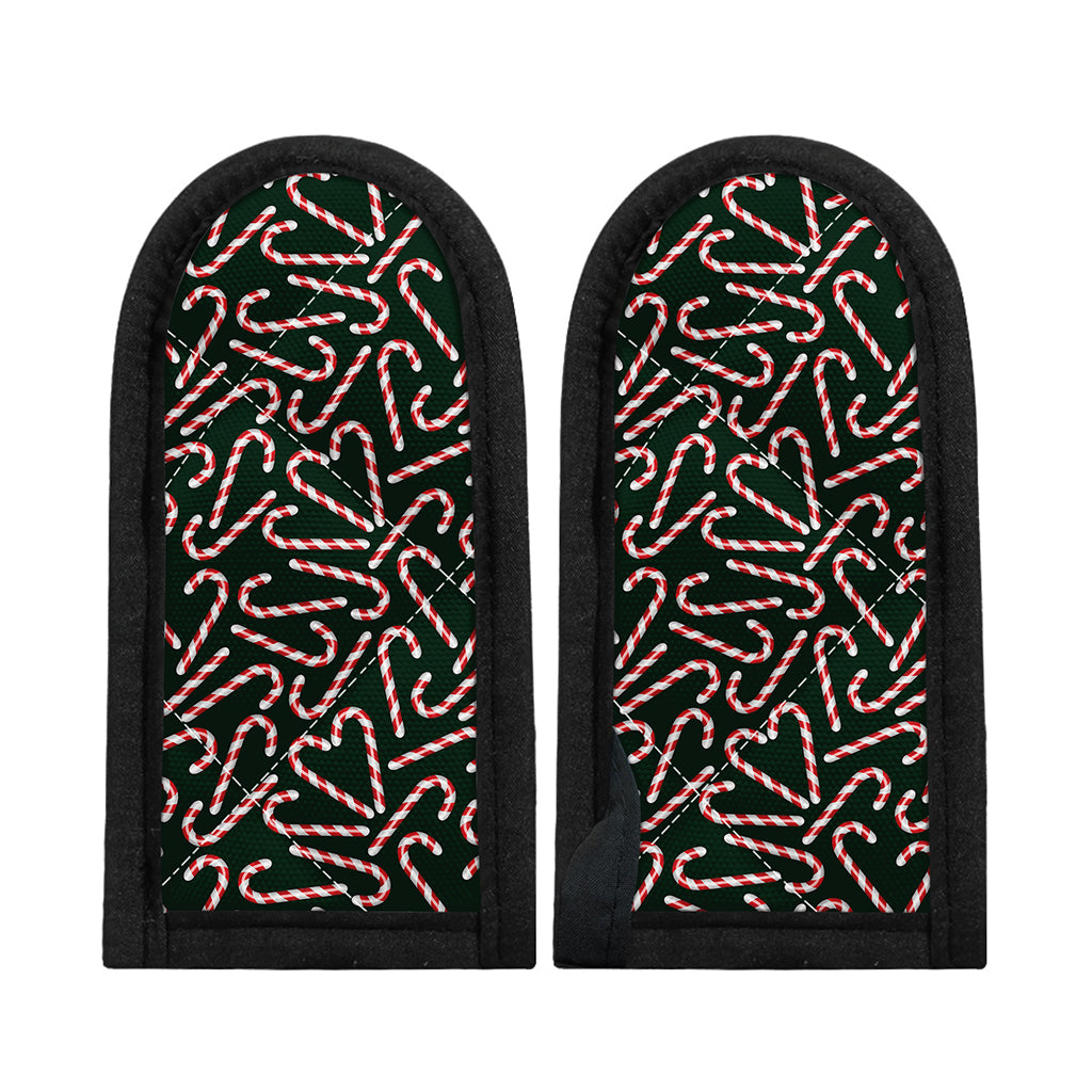 Christmas Candy Cane Pattern Print Skillet Handle Cover