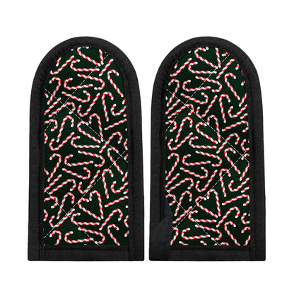 Christmas Candy Cane Pattern Print Skillet Handle Cover
