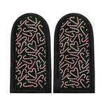 Christmas Candy Cane Pattern Print Skillet Handle Cover