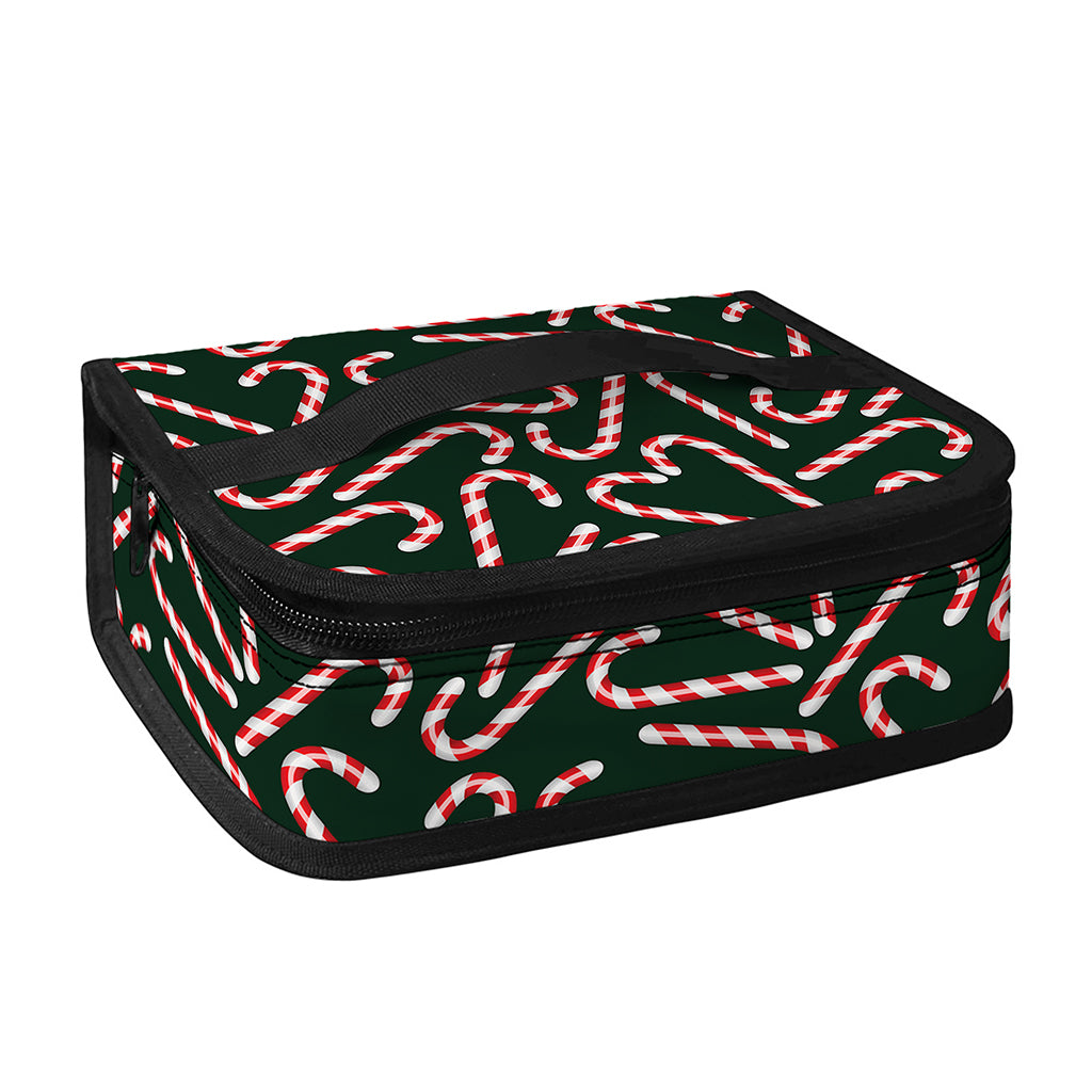 Christmas Candy Cane Pattern Print Small Lunch Bag
