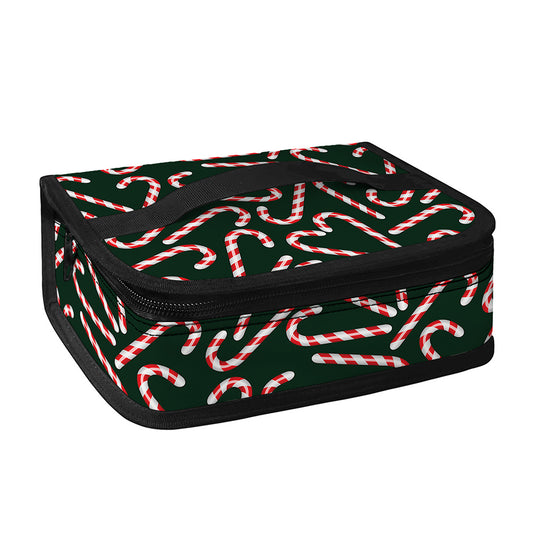 Christmas Candy Cane Pattern Print Small Lunch Bag