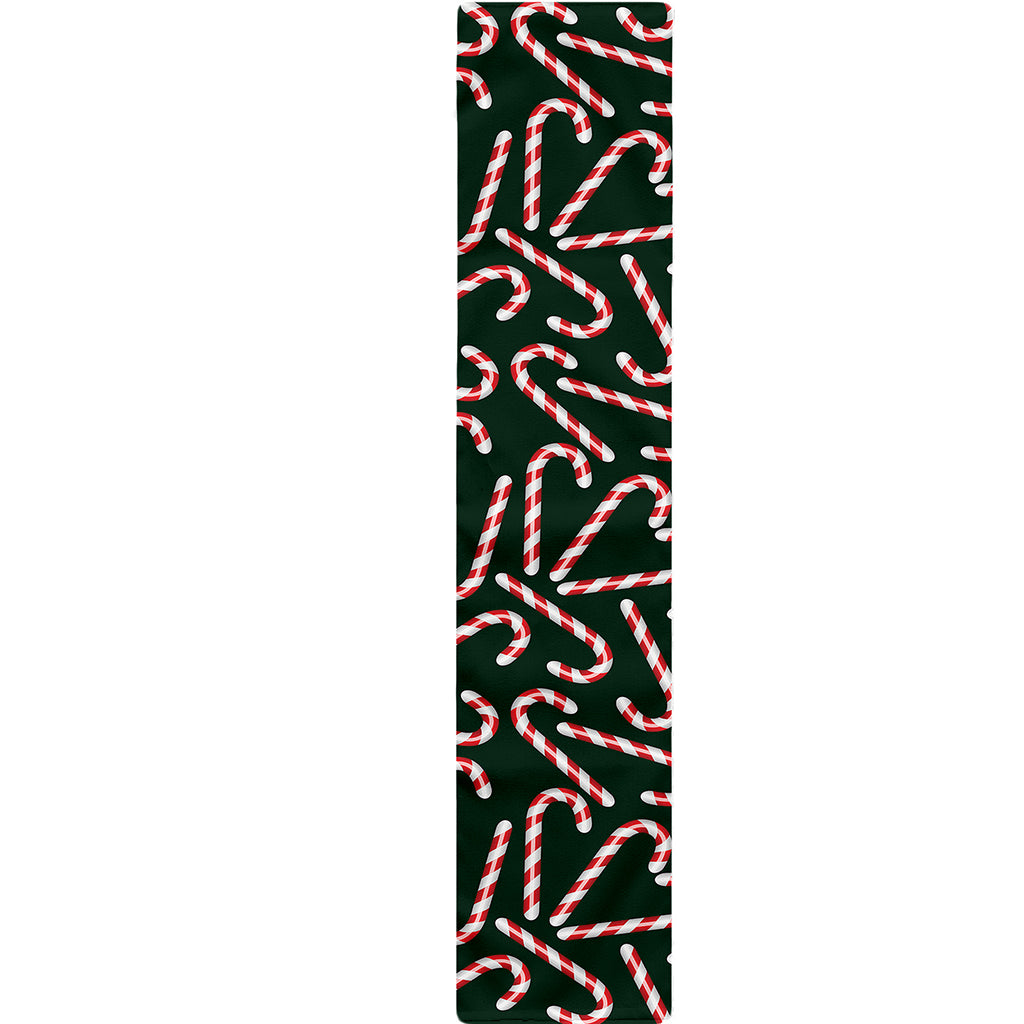 Christmas Candy Cane Pattern Print Table Runner