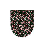 Christmas Candy Cane Pattern Print Toilet Lid Cover