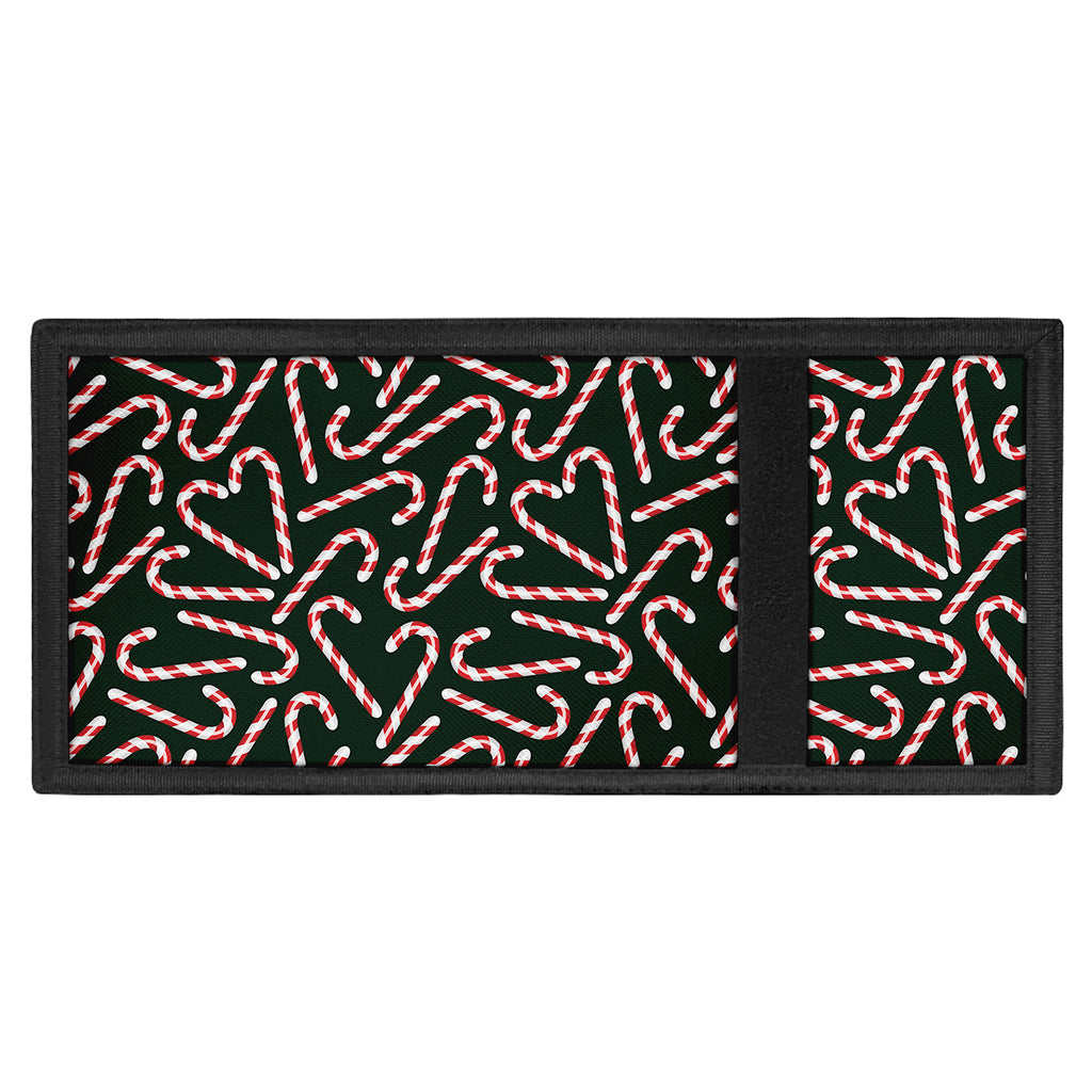 Christmas Candy Cane Pattern Print Trifold Wallet