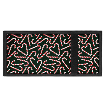 Christmas Candy Cane Pattern Print Trifold Wallet