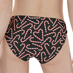 Christmas Candy Cane Pattern Print Women's Panties