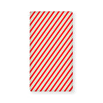 Christmas Candy Cane Stripe Print Baby Crib Sheet