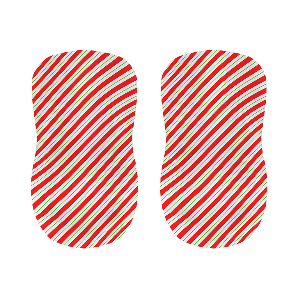 Christmas Candy Cane Stripe Print Bar Stool Covers