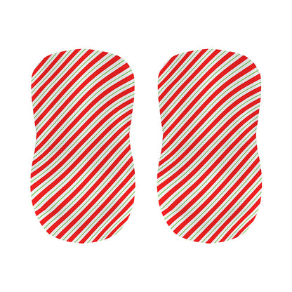 Christmas Candy Cane Stripe Print Bar Stool Covers