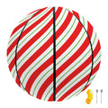 Christmas Candy Cane Stripe Print Basketball