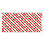 Christmas Candy Cane Stripe Print Beach Towel