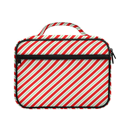 Christmas Candy Cane Stripe Print Briefcase Bible Bag