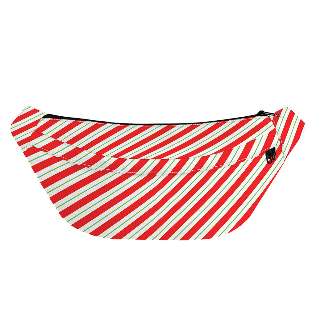 Christmas Candy Cane Stripe Print Fanny Pack
